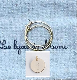 Médaille Initiale Dorée I — Les Bijoux de Mimi