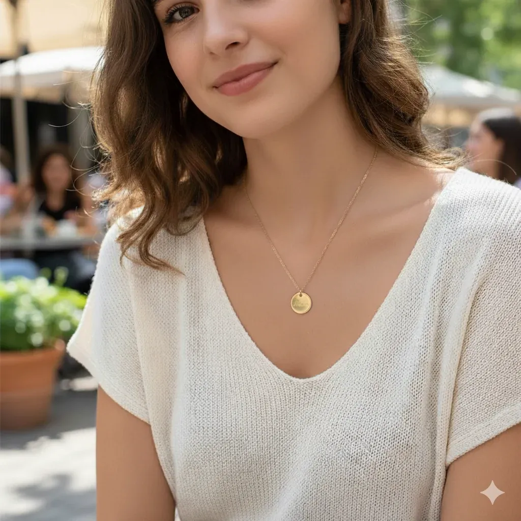 Kit Amour Collier + Médaille Love Doré