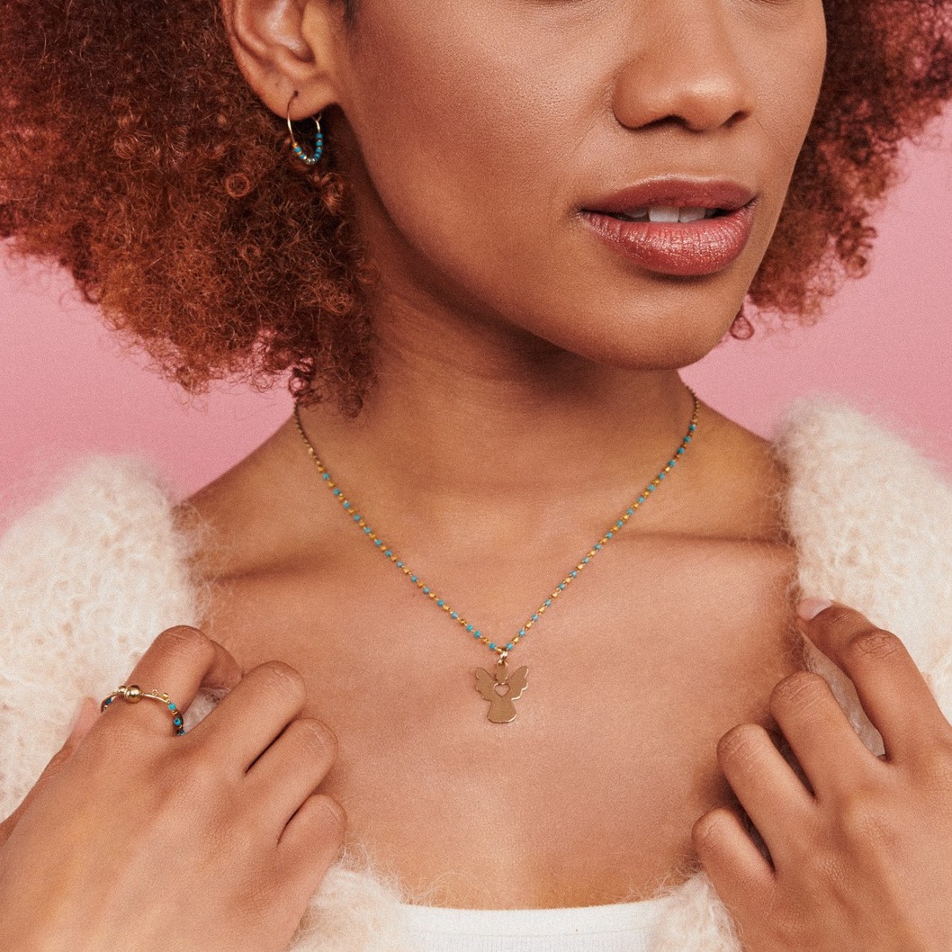 MÉDAILLE SYMBOLE DORÉ ANGE
