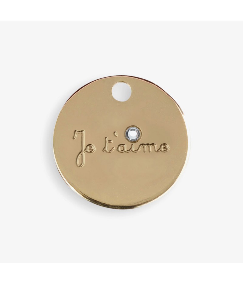 MÉDAILLE SYMBOLE DORÉ JE T’AIME