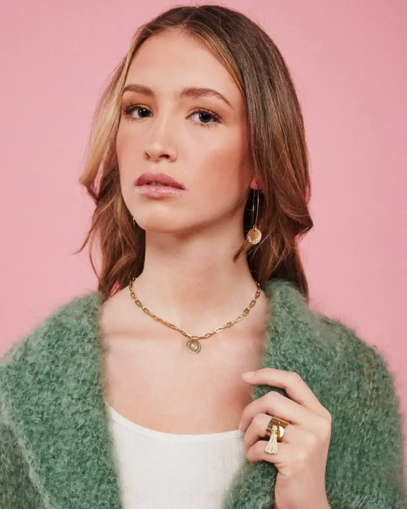 Collier Grande Maille Dorée - Bijou Statement Femme Tendance