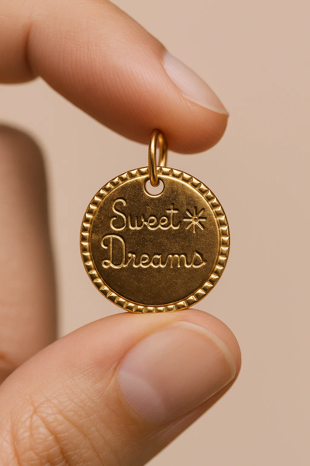 MÉDAILLE BIJOU DORÉ “SWEET DREAMS”