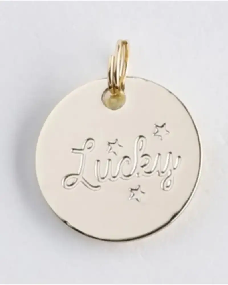 Bracelet Doré Médaille “Lucky” – Création Française en Acier Inoxydable