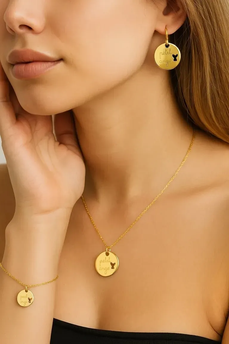 Kit Chance - Collier Chaine + Médaille Symbole Doré