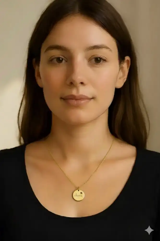 Ensemble Collier Doré Médaille Chance – Porte-bonheur élégant et intemporel