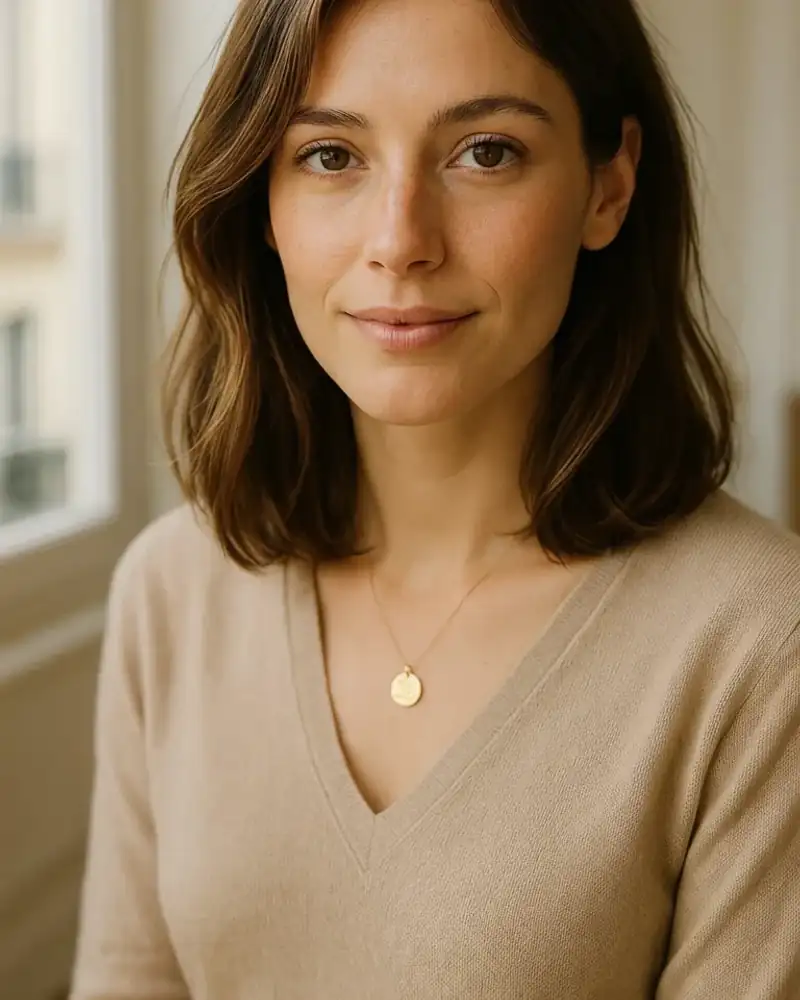 Médaille œil porte-bonheur dorée - élégante amulette de protection