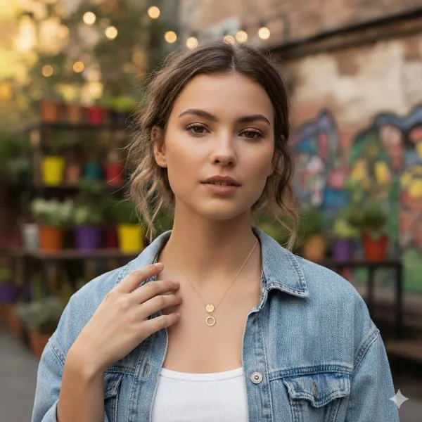 Kit Amour Collier + Médaille Love Doré