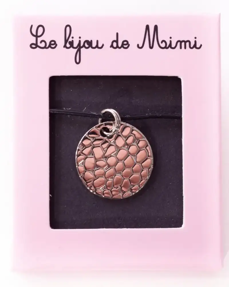 Ensemble Bracelet Médaille Alvéole Doré | Géométrie Moderne