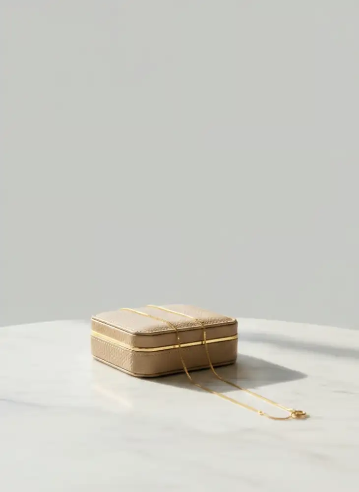 Collier Doré avec Médaille Colombe – Acier Inoxydable, Création Française