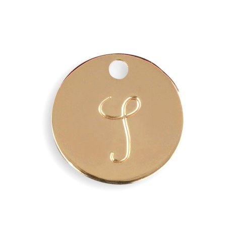 Médaille Initiale Dorée S — Les Bijoux de Mimi