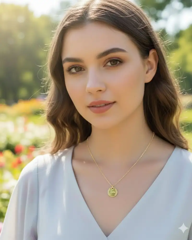 Médaille Love Dorée - Bijou Message Romantique Femme