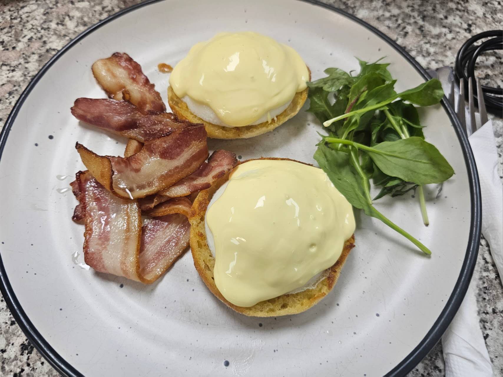 Eggs Benedict with Bacon