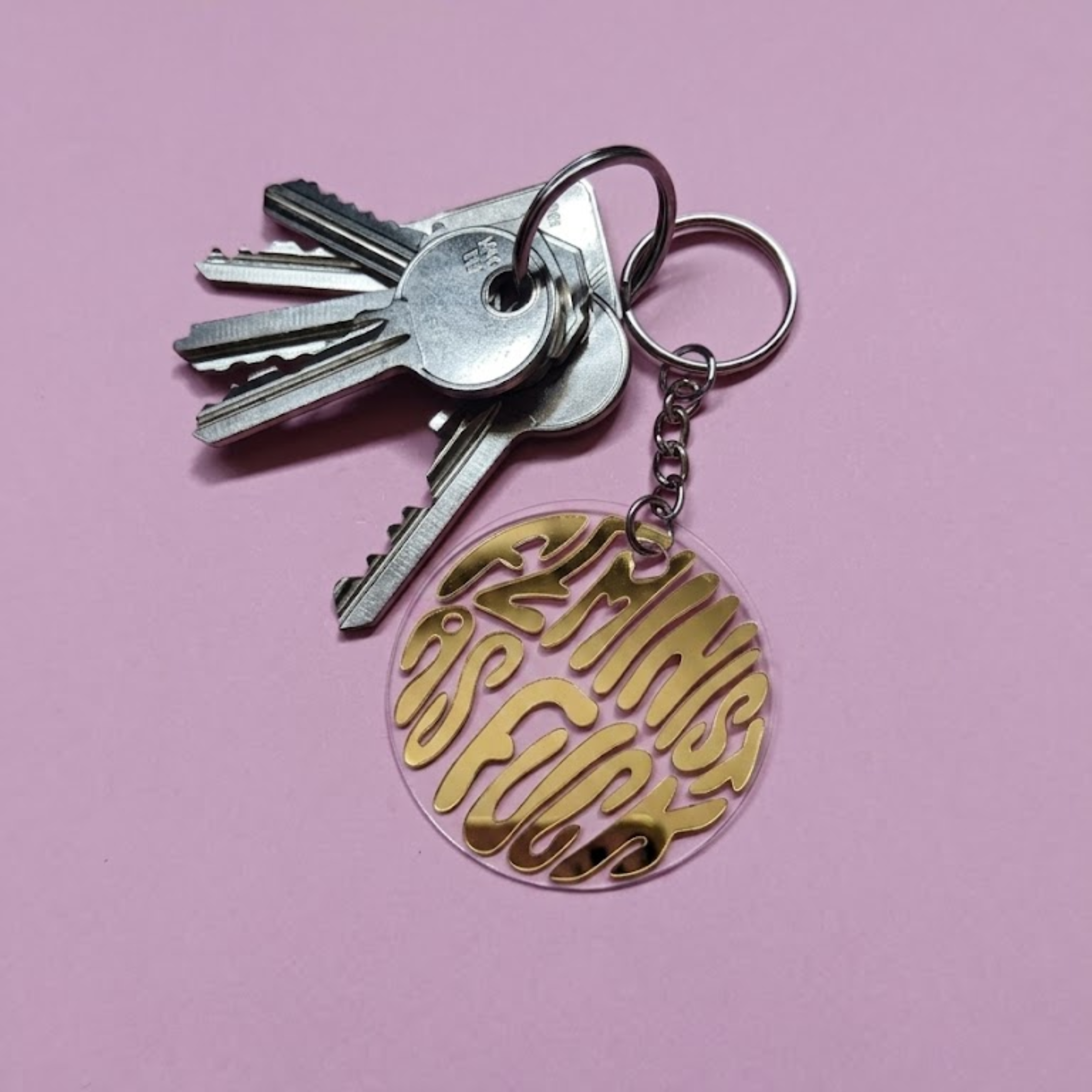Feminist as fuck | keychain