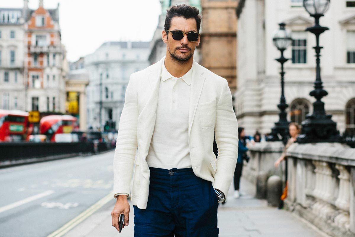White Linen Blazer