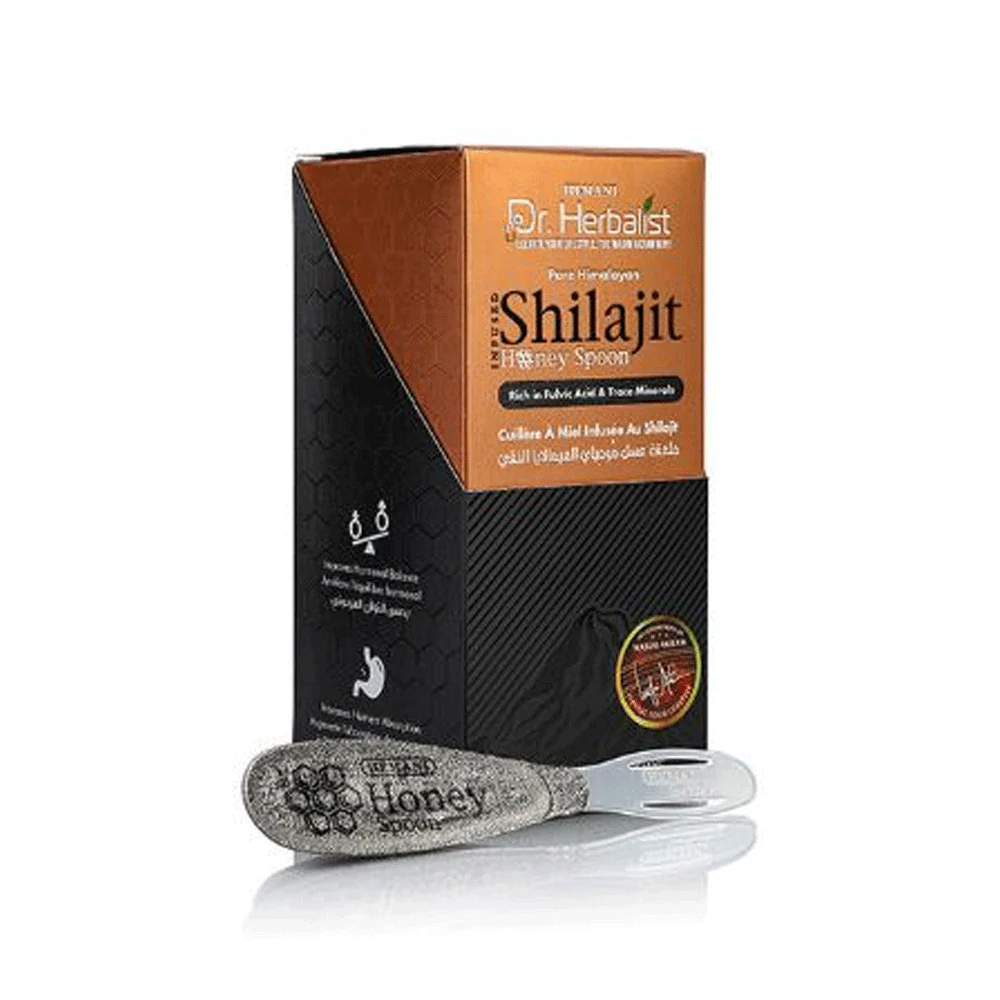 Dr. Herbalist Pure Himalayan Shilajit Honey Spoon