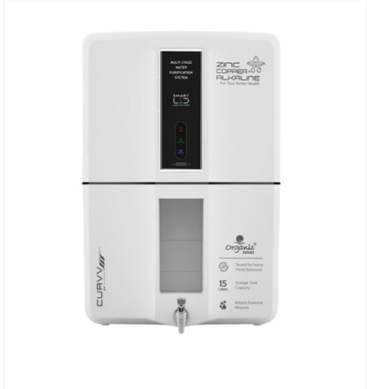 Aqua Curvv RO+UV+TDS+Alkaline Water Purifier (White)