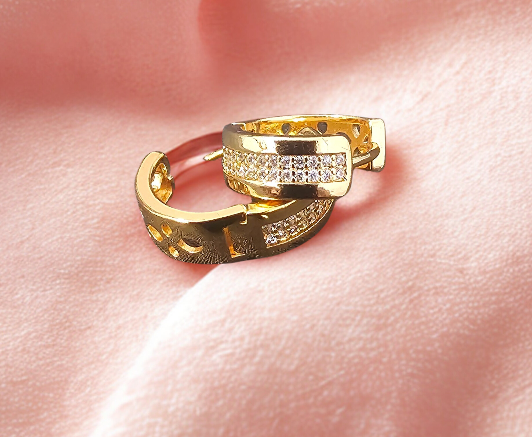 Elegant Golden Hoop Earrings