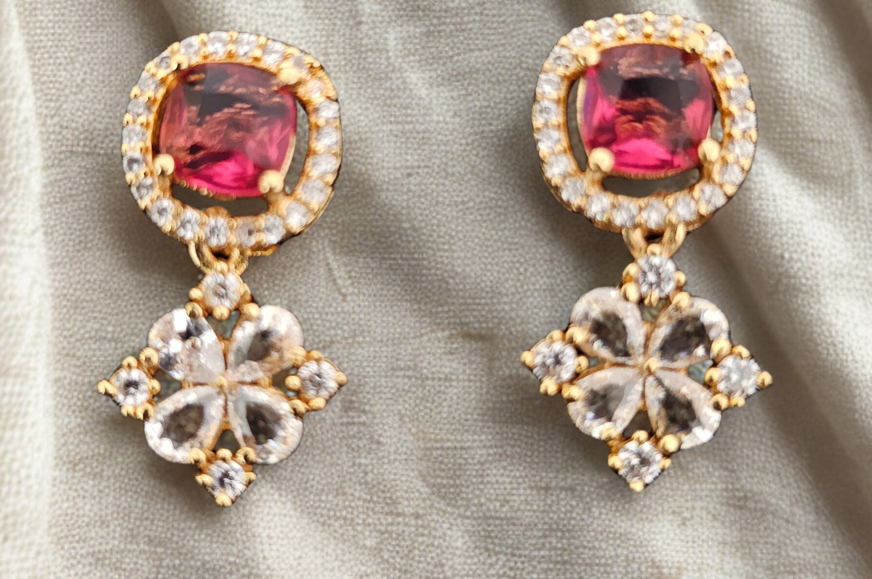 Elegant Gemstone Drop Earrings
