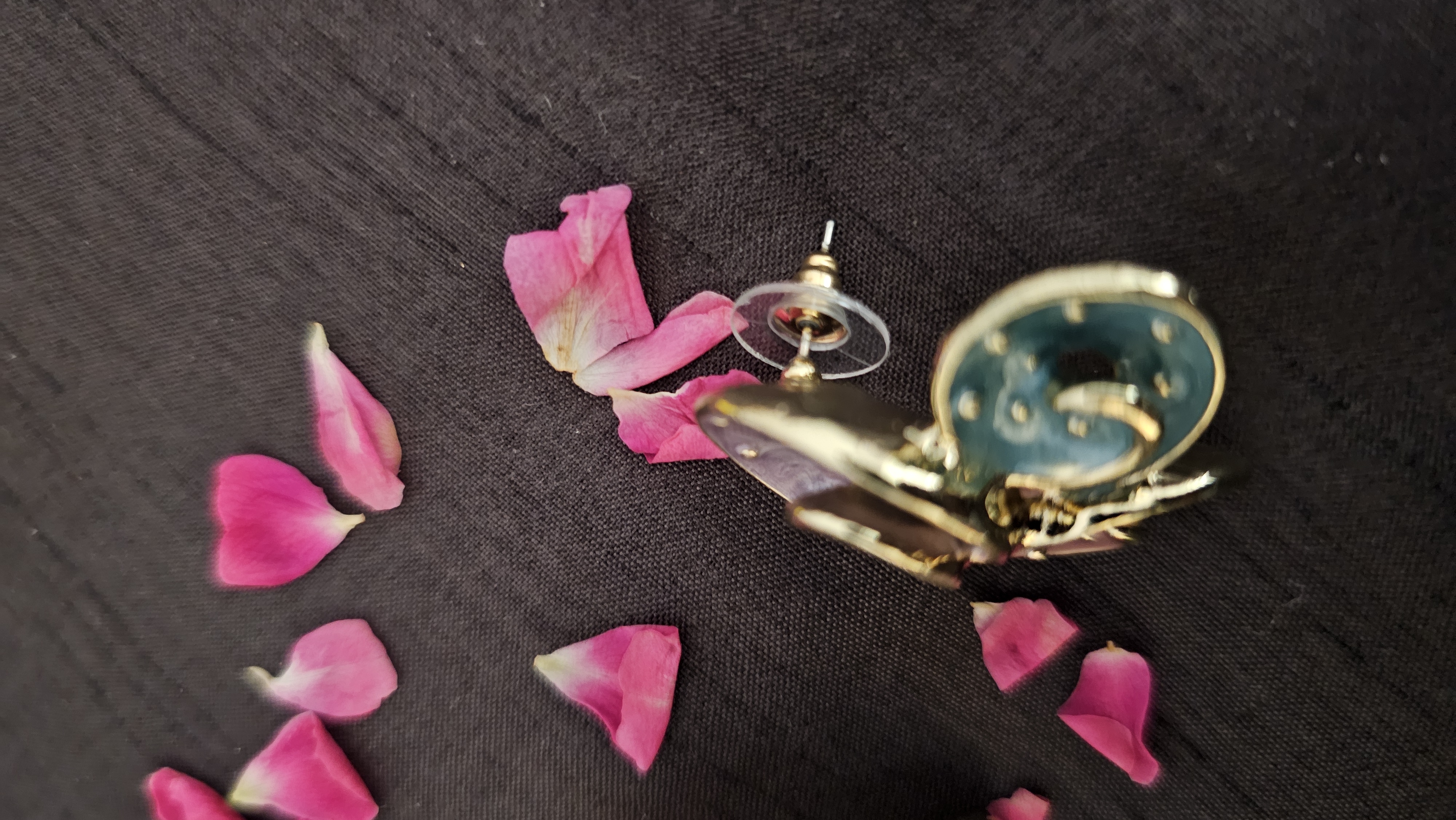 Handcrafted Spiral Enamel Earrings