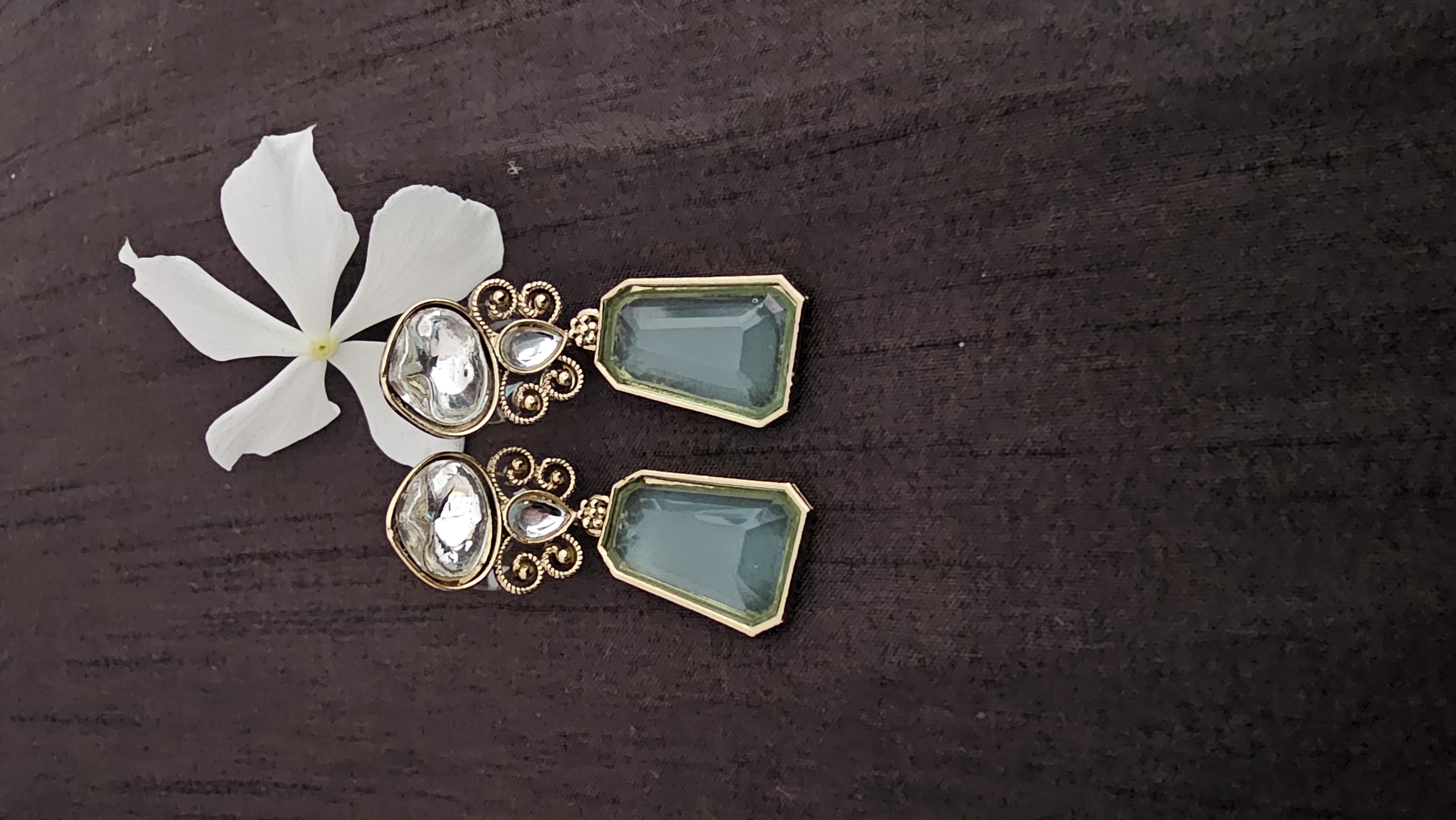 Elegant Gemstone Drop Earrings