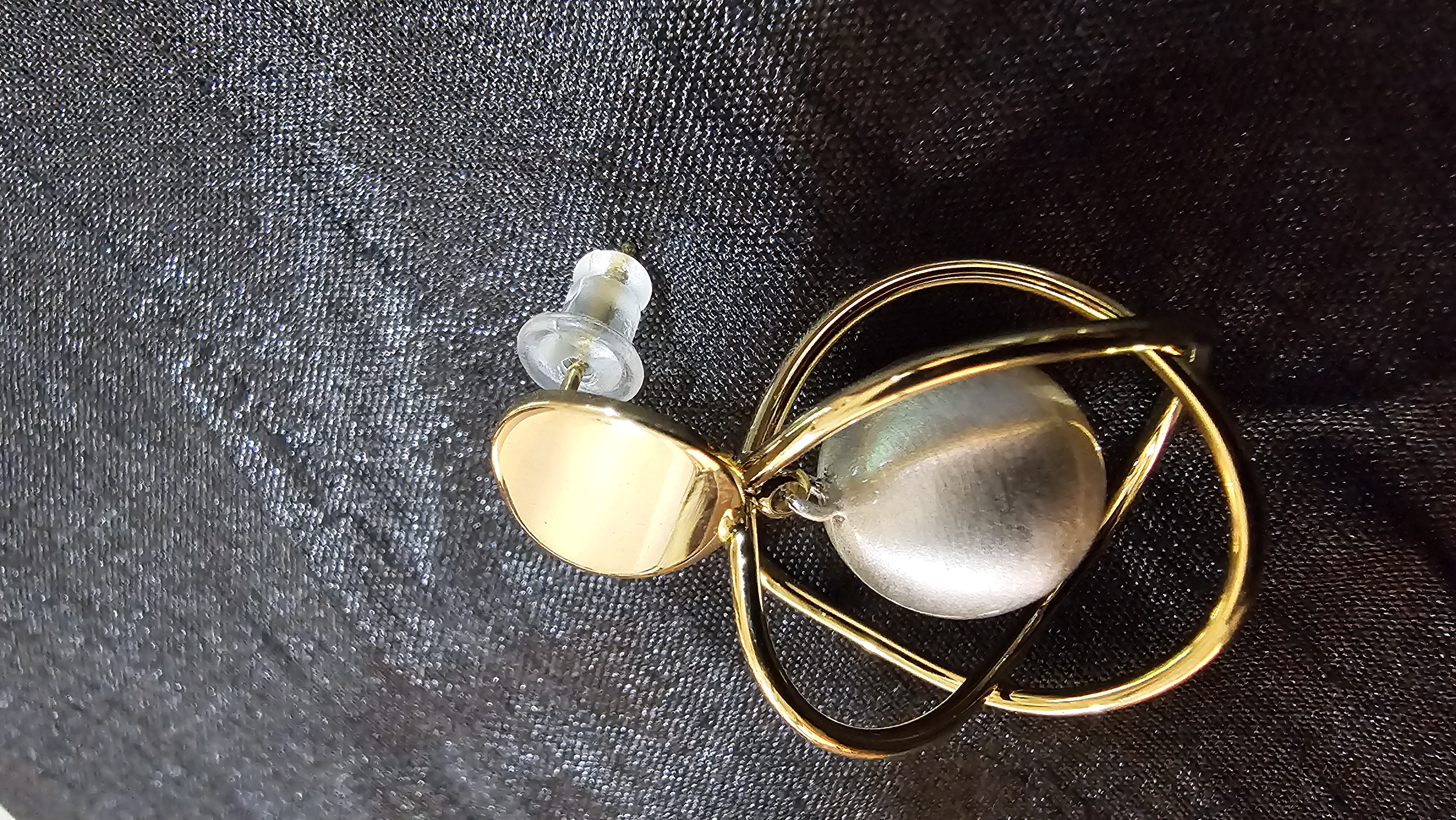 Gold Pearl Drop Earrings