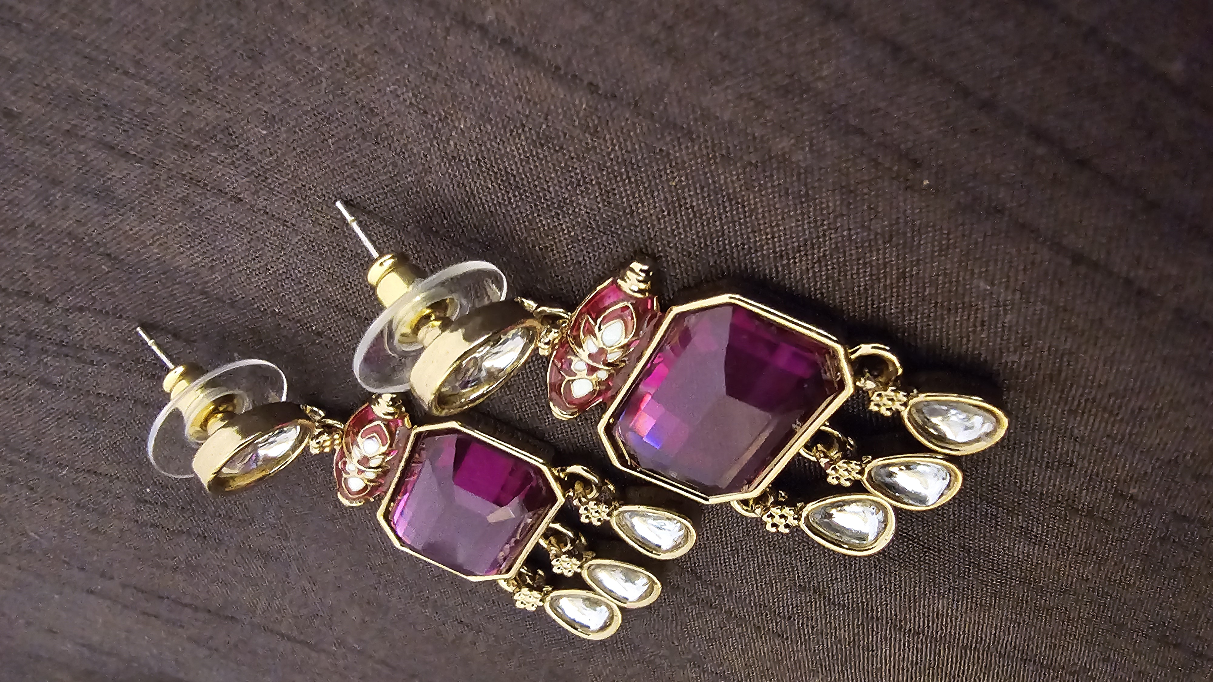 Elegant Gemstone Drop Earrings