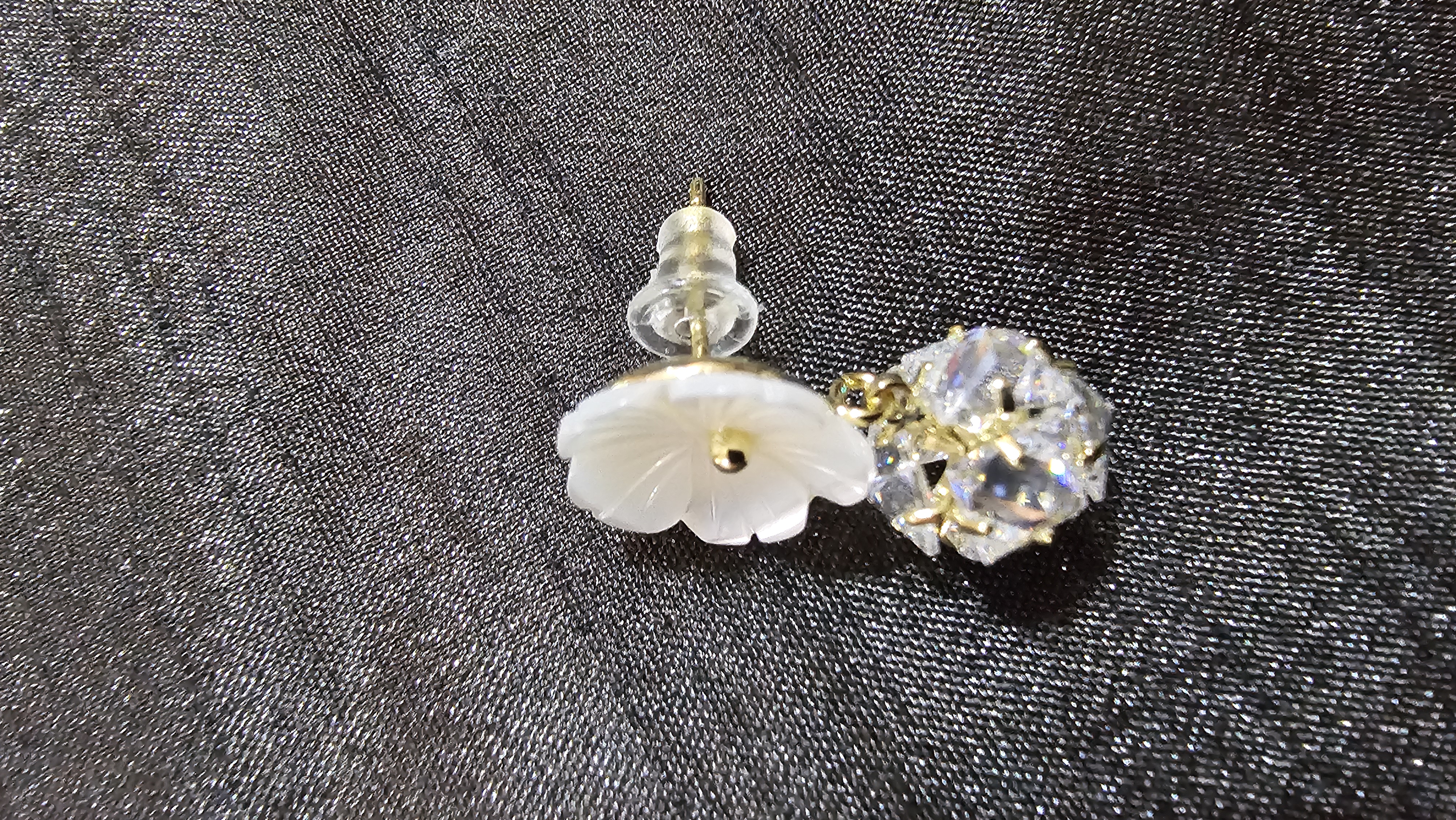 Elegant Floral Crystal Earrings