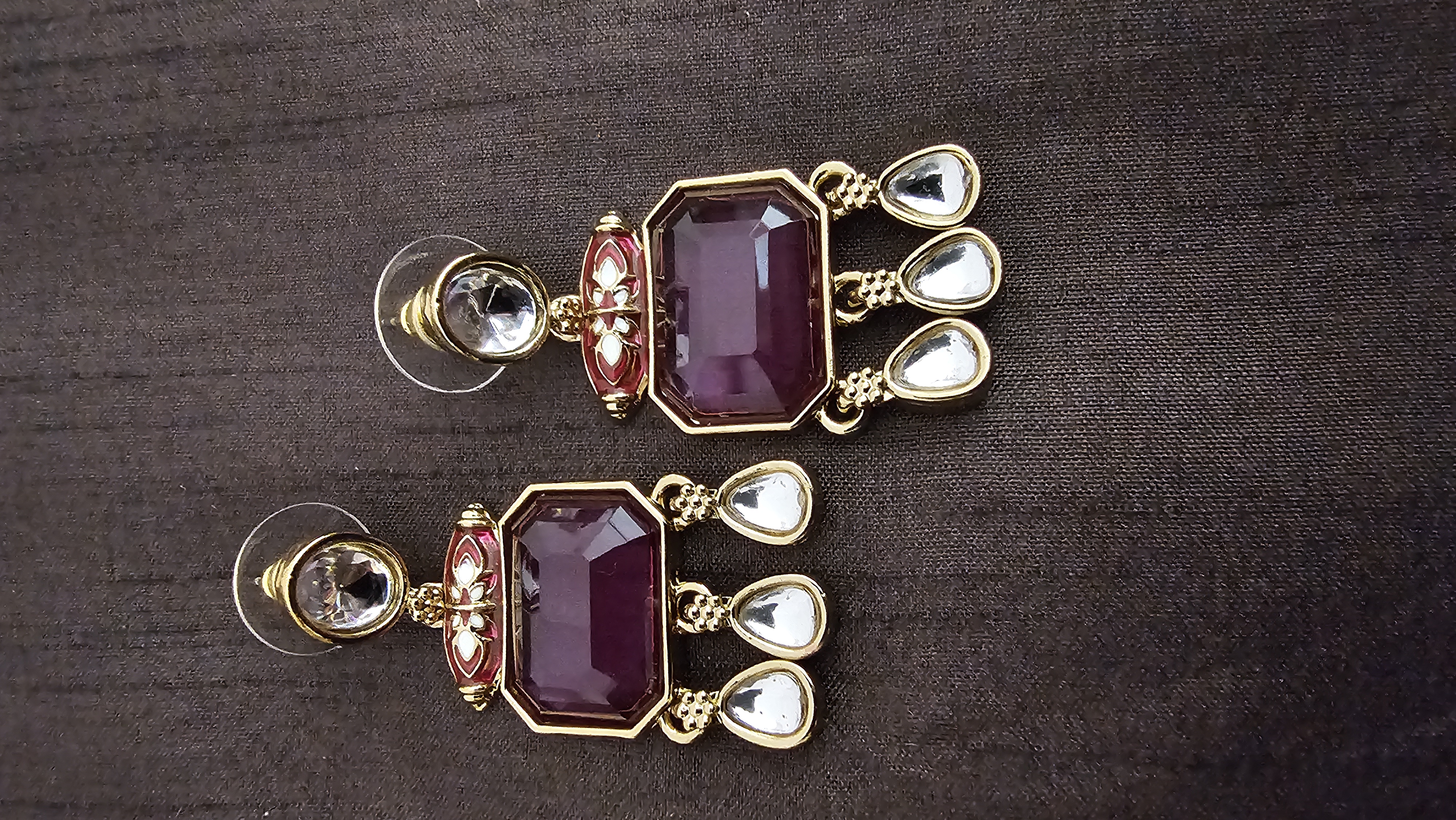 Elegant Gemstone Drop Earrings