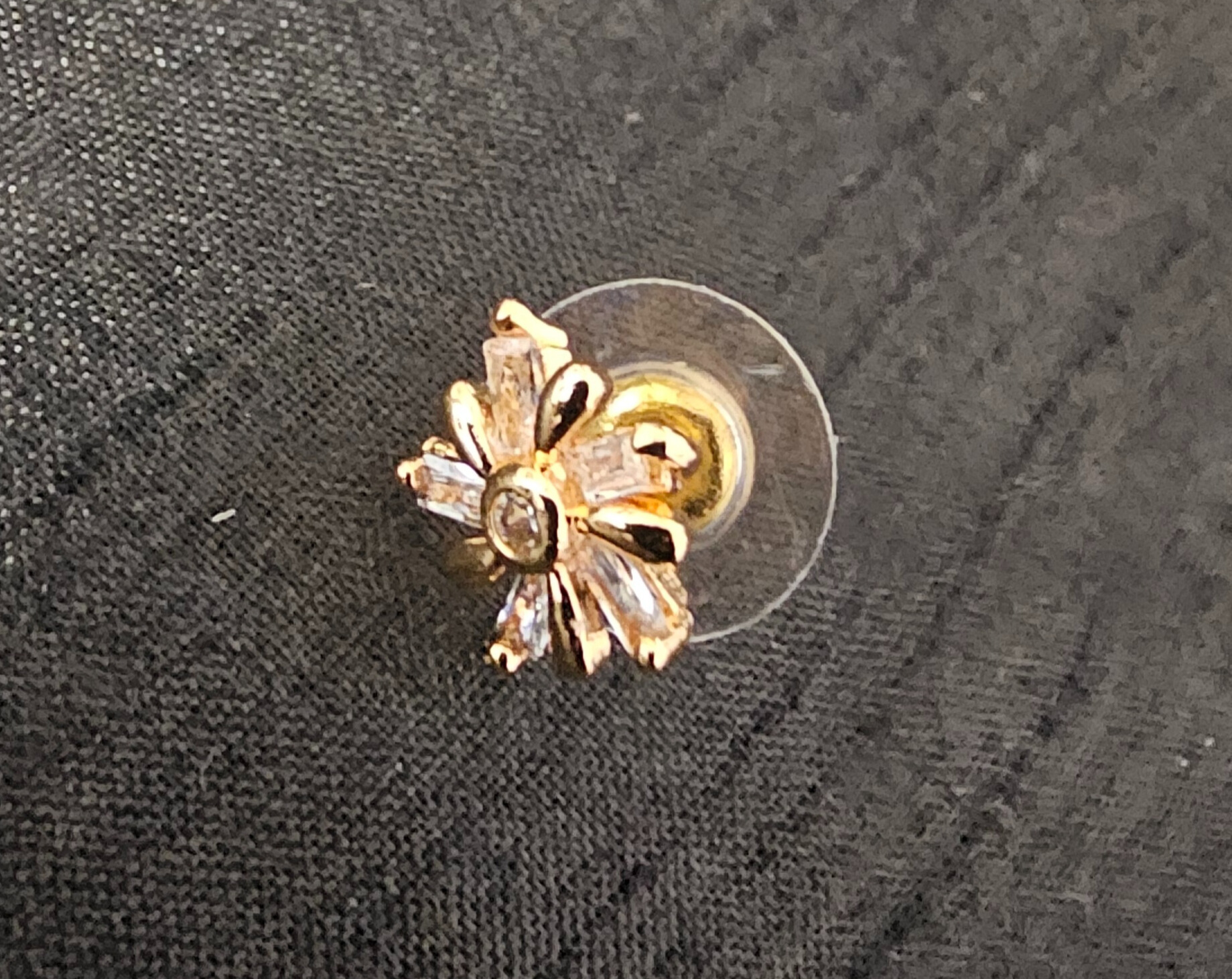 Gold Flower Stud Earrings