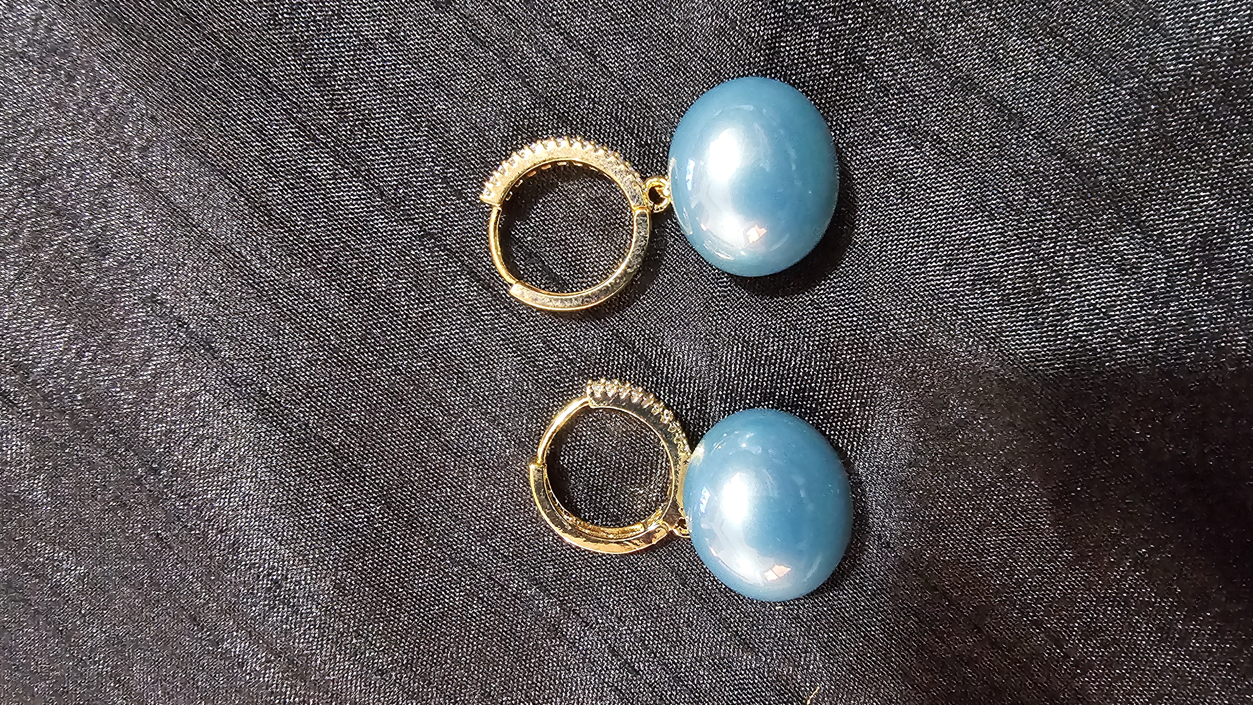 Blue Pearl Earrings