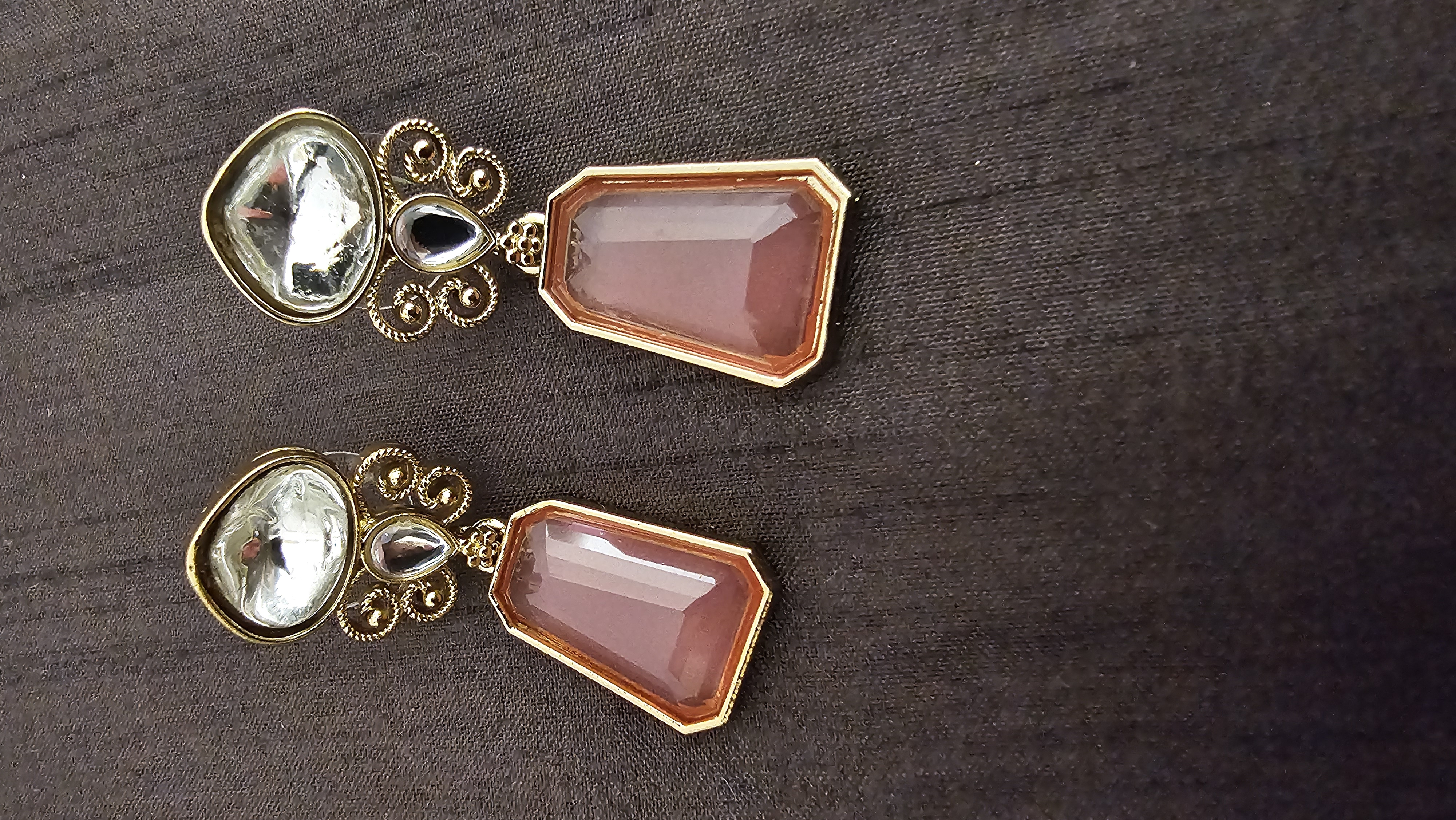 Elegant Gemstone Drop Earrings