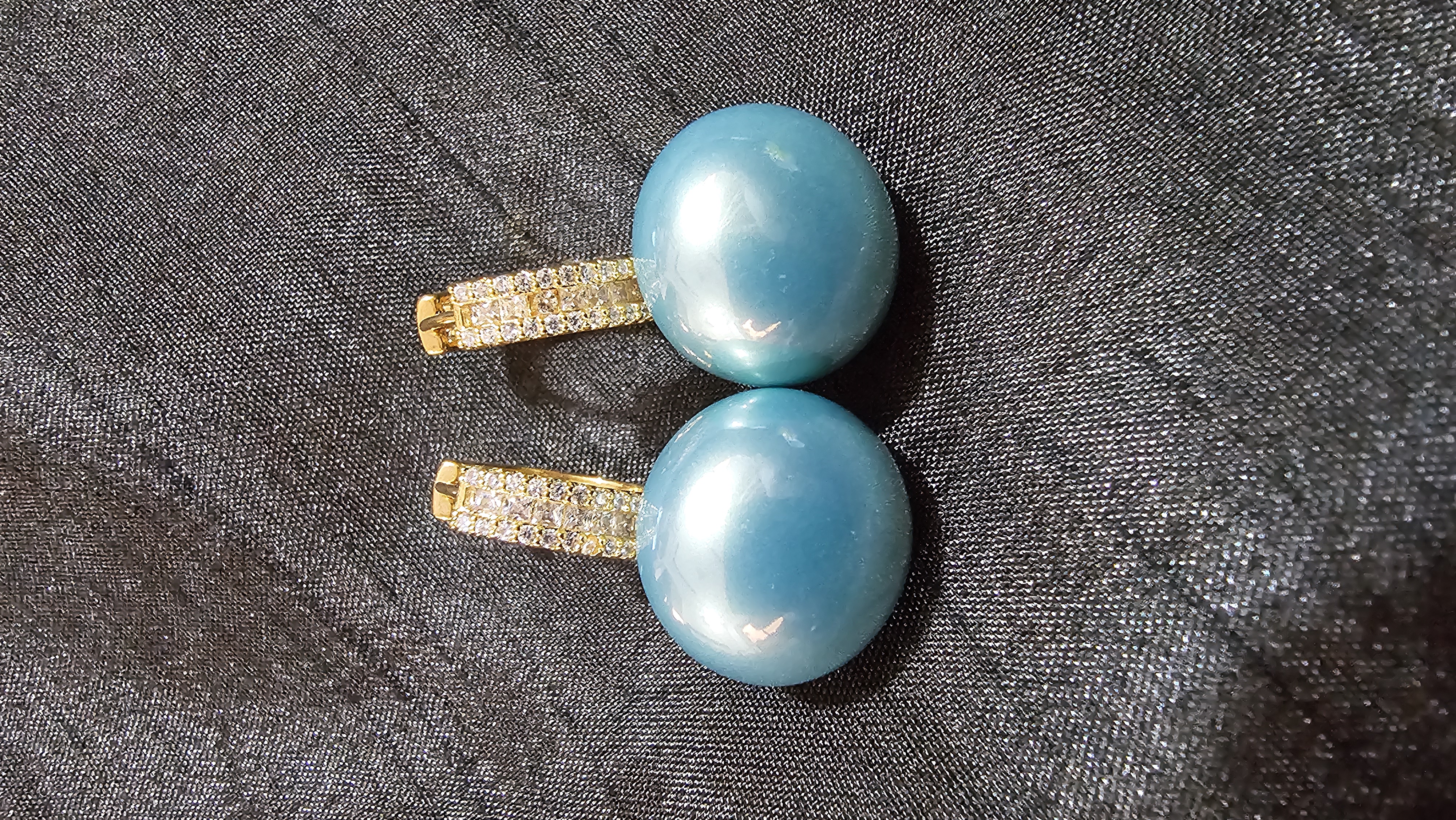 Blue Pearl Earrings