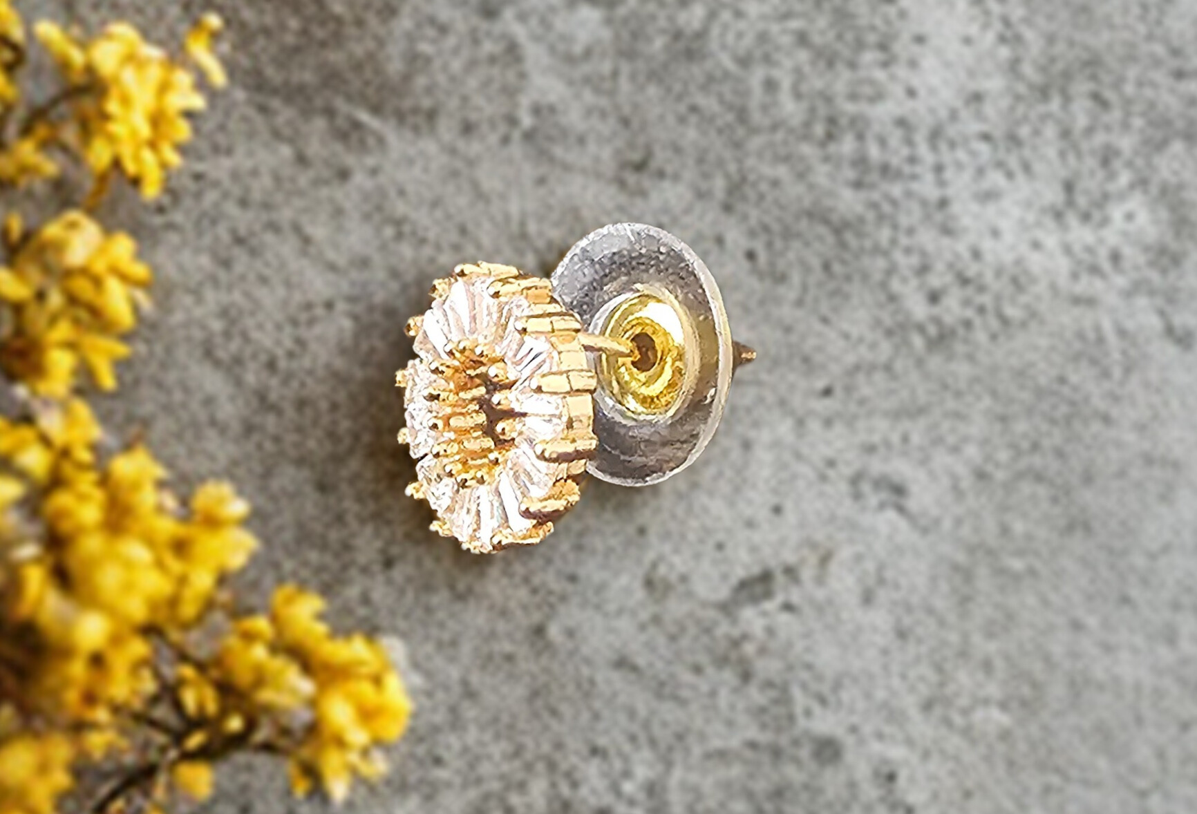 Elegant Round Crystal Earrings