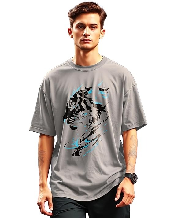 Graphic Tiger Print T-Shirt