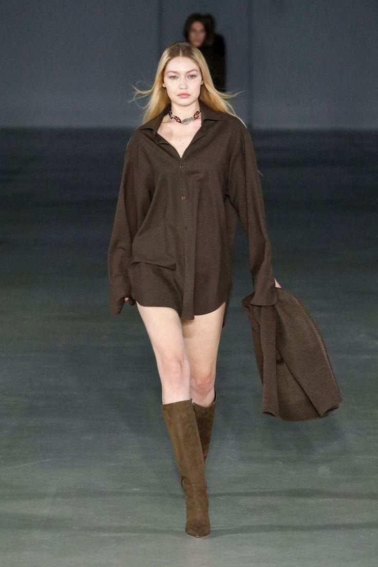 Oversized Brown Shirt