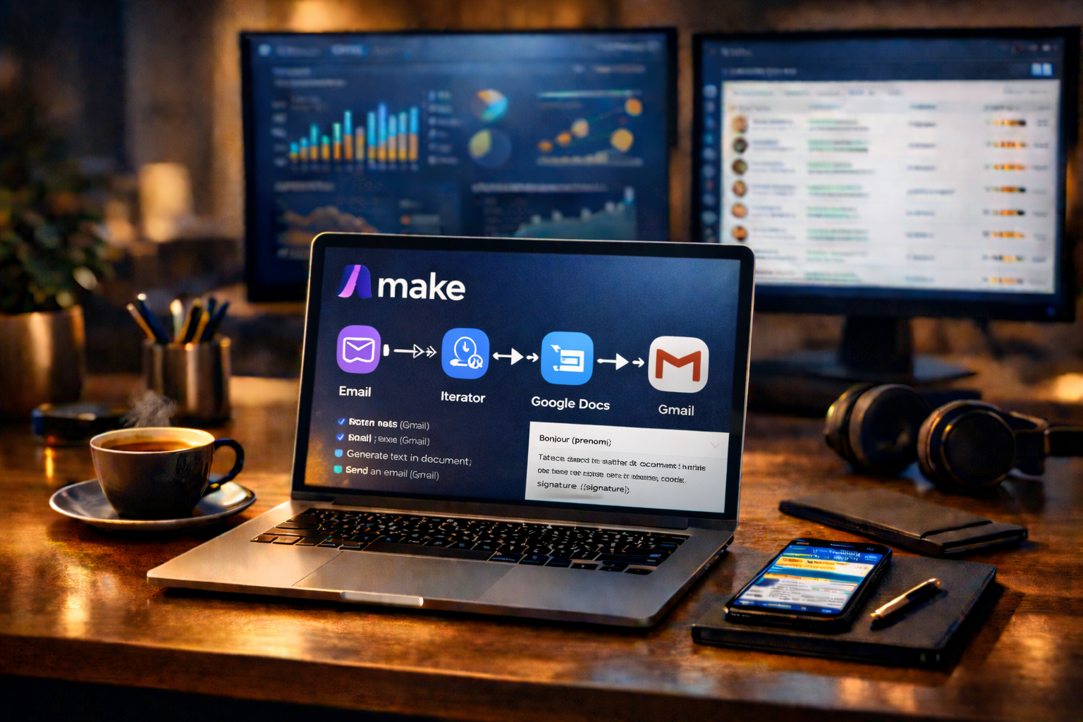 Automatiser ses mails répétitifs avec MAKE