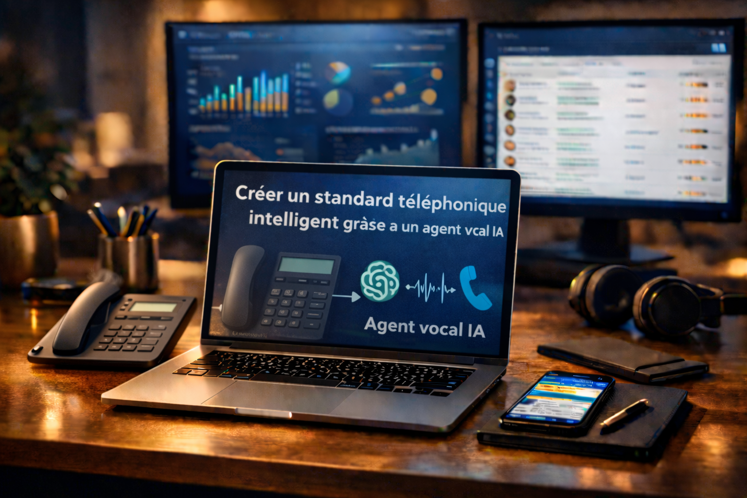 Créer un standard téléphonique intelligent grâce à un agent vocal IA