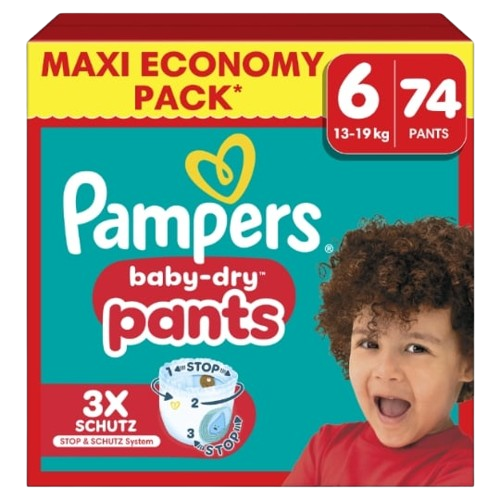 Couches pampers  Baby - Dry pants Taille 6. 13-19kg-(74 couches)