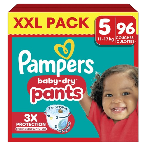 Couches pampers  Baby - Dry pants Taille 5. 11-17kg-(96 couches)