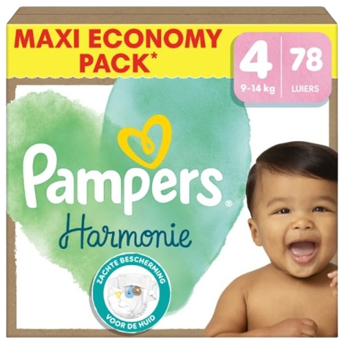 Couches pampers harmonie Taille 4 9-14kg-(78 couches)