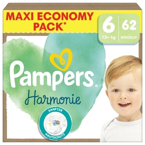 Couches pampers harmonie Taille 6 13+kg-(62 couches)