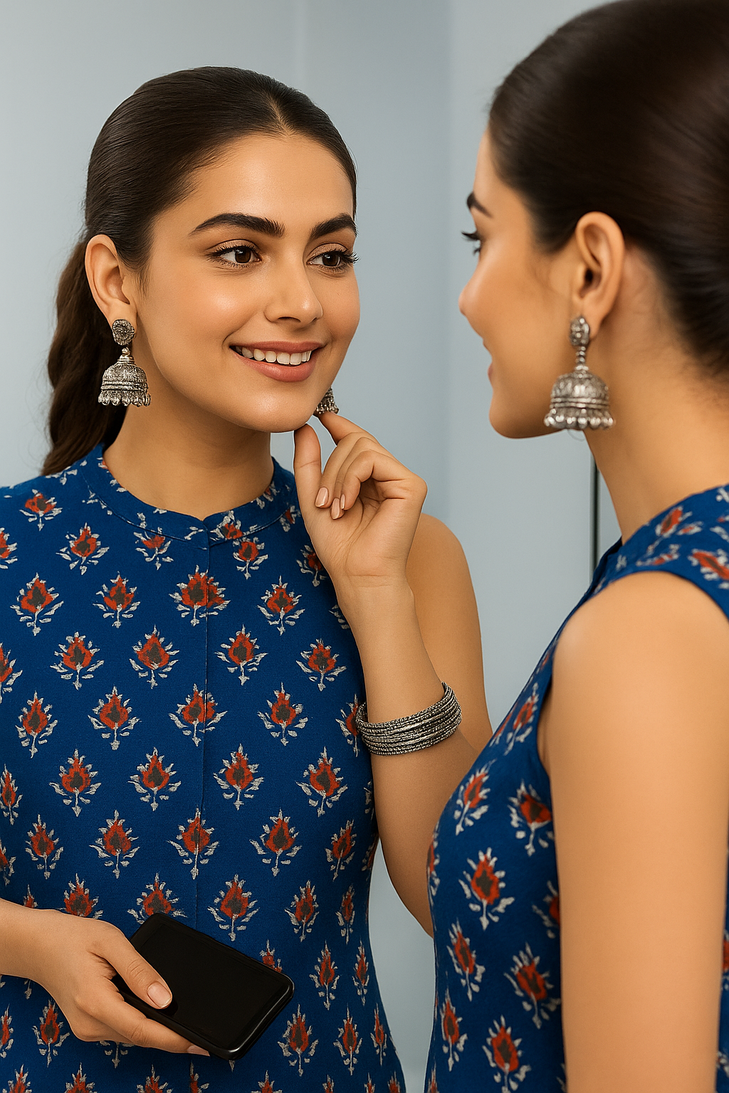 Indigo Heritage Bagru Printed Kurti