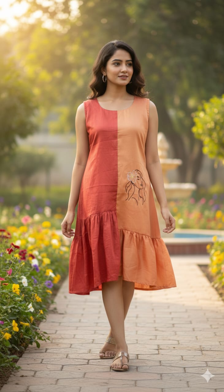 Colorblock Summer Dress