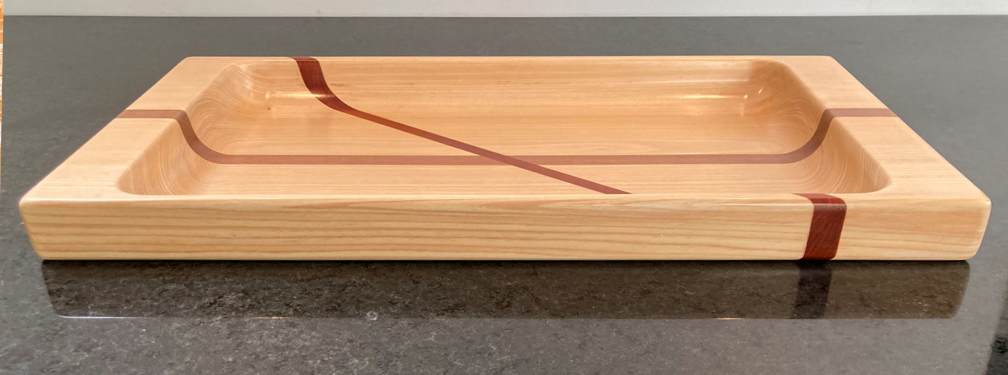 Wood Serving Tray in Beautiful Cypress