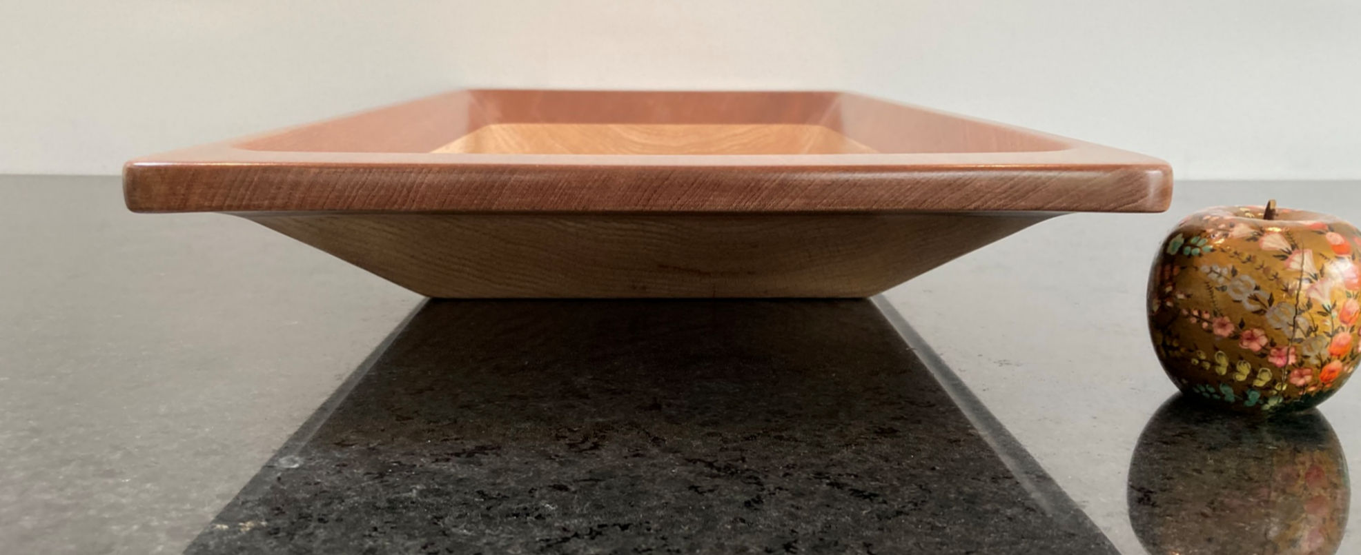 Centerpiece Bowl in African Sapele & Red Oak 