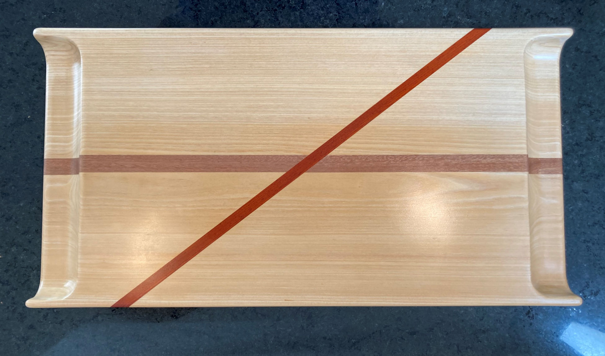 Wood Serving Tray in Beautiful Cypress