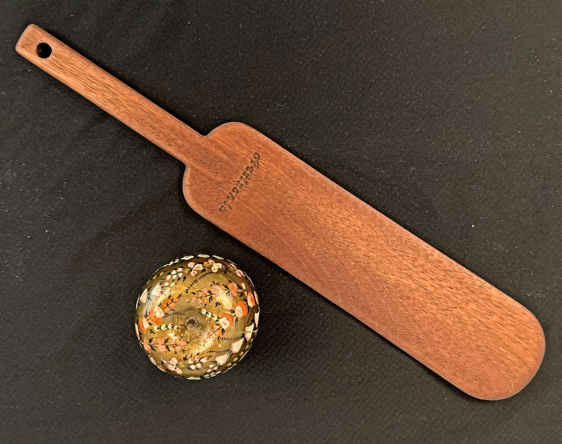 Spurtle Stirring Paddle (Scottish) in Mahogany