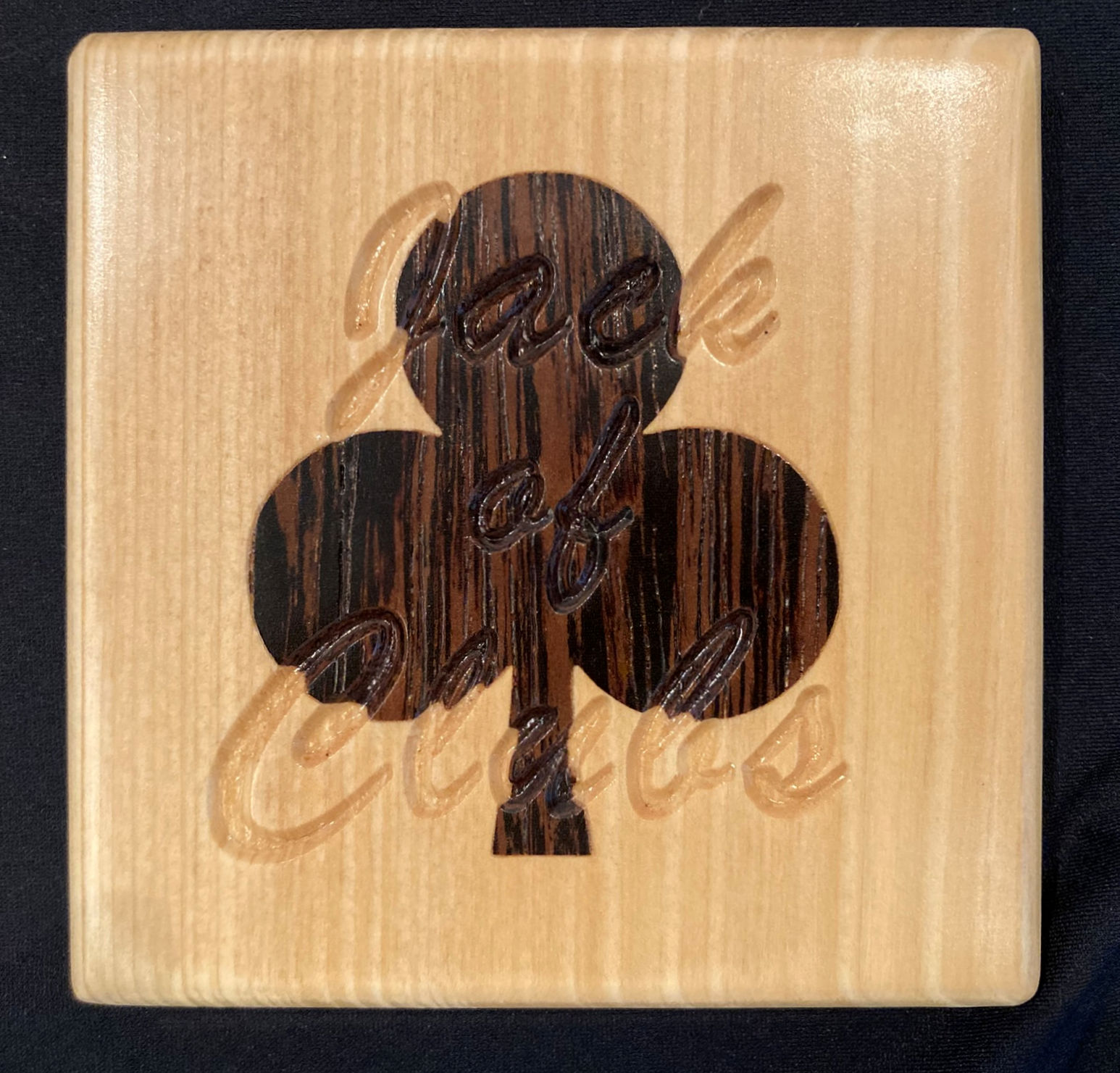 Coasters for Card Games in Maple