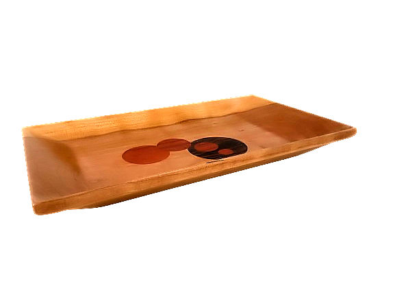 Wood Tray in Alder, Red Padauk & Black Wenge