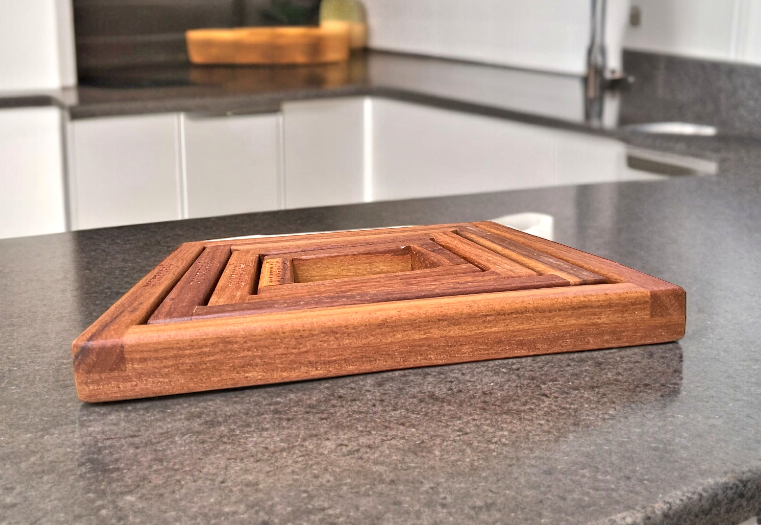 Trivets in Teak with Nesting Design